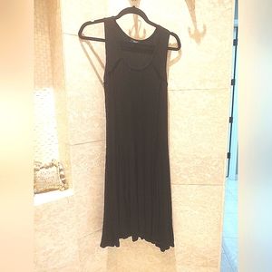 Premise Black A line Midi Dress Small